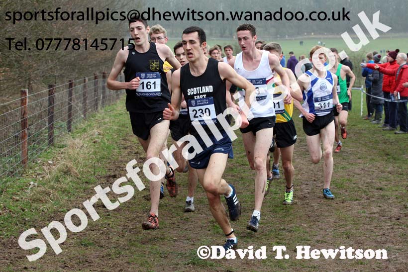 Mens under-20s Inter Counties Cross Country, Prestwold Hall, Loughborough. Photo: David T. Hewitson/Sports for All Pics